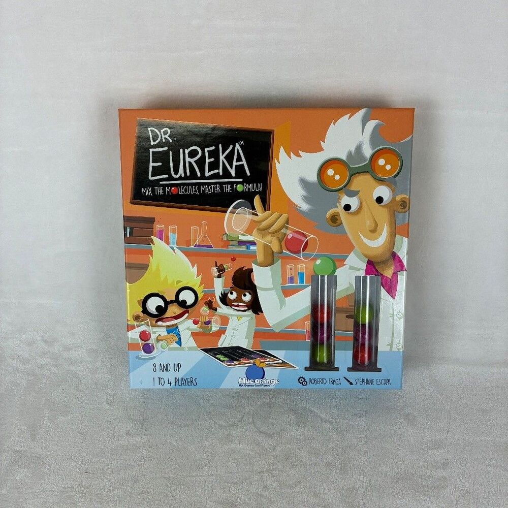 Blue Orange Dr Eureka Board Game Brain Teaser Science Family Logic Puzzle